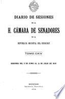 Diario de sesiones de la Cámara de Senadores de la República Oriental del Uruguay