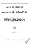 Diario de sesiones de la Cámara de Senadores