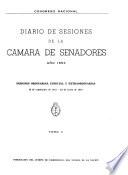 Diario de sesiones de la Cámara de Senadores