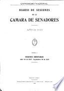 Diario de sesiones de la Cámara de Senadores