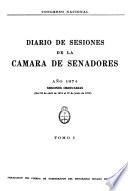 Diario de sesiones de la Cámara de Senadores