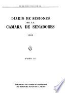 Diario de sesiones de la Cámara de Senadores
