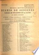 Diario de sesiones de la Cámara de Senadores