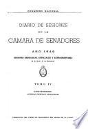 Diario de sesiones de la Cámara de Senadores