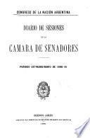 Diario de sesiones de la Cámara de Senadores