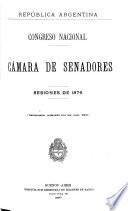 Diario de sesiones de la Cámara de Senadores