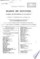 Diario de sesiones de la Cámara de Senadores