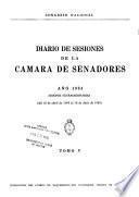 Diario de sesiones de la Cámara de Senadores