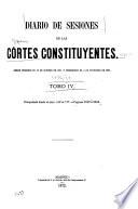 Diario de sesiones de las Córtes constituyentes