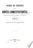 Diario de sesiones de las Córtes constituyentes