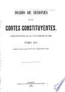 Diario de sesiones de las Córtes constituyentes