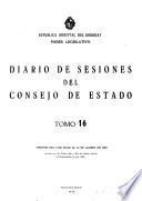 Diario de sesiones del Consejo de Estado de la República Oriental del Uruguay