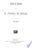 Diario de sesiones del H. Consejo de estado