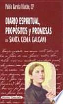Diario espiritual, propósitos y promesas de Santa Gema Galgani