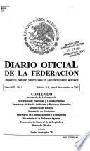 Diario oficial de la federación