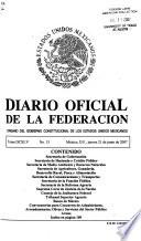 Diario oficial de la federación