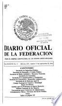 Diario oficial de la federación