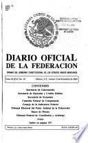 Diario oficial de la federación