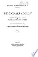 Diccionari Aguiló