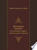Diccionario botanico