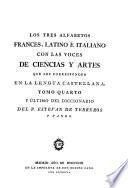Diccionario castellano con las voces de ciencias y artes