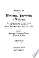 Diccionarío de aforísmos, proverbíos y refranes