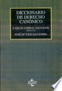 Diccionario de derecho canónico