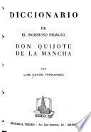 Diccionario de El ingenioso hidalgo don Quijote de la Mancha