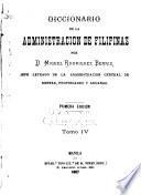 Diccionario de la administracion de Filipinas