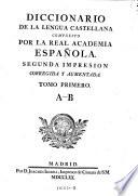 Diccionario de la lengua castellana compuesto por la real academia espanola. 2. impr