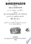 Diccionario de la rima o consonantes de la lengua castellana