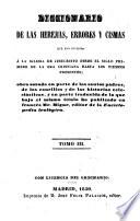 Diccionario de las herejias, errores y cismas