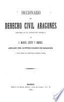 Diccionario del derecho civil aragonés