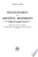 Diccionario del español moderno