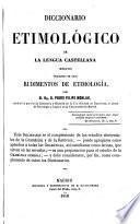 Diccionario etimológico de la lengue castellana