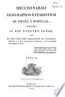 Diccionario geográfico-estadístico de España y Portugal: (486 p., [2] map. pleg., [1] h. pleg.)