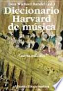 Diccionario Harvard de música