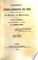 Diccionario historico-biografico del Peru