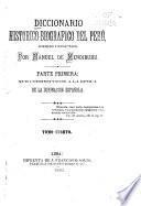 Diccionario historico-biografico del Peru