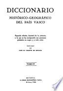 Diccionario histórico-geográfico del país vasco