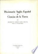 Diccionario inglés-español de ciencias de la tierra