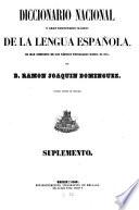 Diccionario nacional, ó, Gran diccionario clásico de la lengua española