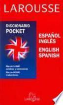Diccionario pocket español-inglés, English-Spanish