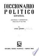 Diccionario político español