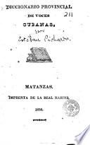 Diccionario provincial de voces cubanas