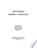 Diccionario shipibo-castellano