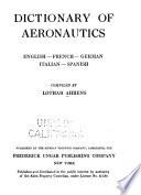 Dictionary of aeronautics