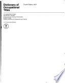 Dictionary of Occupational Titles