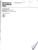 Dictionary of Occupational Titles