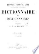 Dictionnaire des dictionnaires